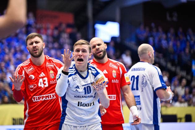 Handball, European Championship, Hungary - Iceland