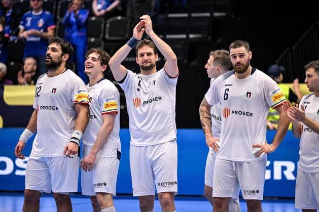 Gianluca Dapiran of Italy during Men s EHF Euro 2026 - Poland vs Italy, Handball match in Kristianstad, Sweden, January 20 2026  Copyright: xLuigixCanu IPAxSportx xipa-agency.netx xx IPA_70338659 IPA_Agency_IPA70338659