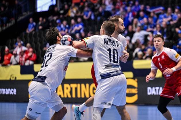 ALTRO - Pallamano - Men s EHF Euro 2026 - Poland vs Italy Marco Mengon of Italy during Men s EHF Euro 2026 - Poland vs Italy, Handball match in Kristianstad, Sweden, January 20 2026 Kristianstad Sweden  Copyright: xIPAxSport ABACAx