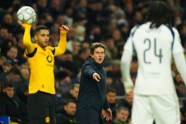 Tottenham Hotspur Manager Thomas Frank Tottenham Hotspur v Borussia Dortmund, UEFA Champions League, Group Stage, Football, Tottenham Hotspur Stadium, London, UK - 20 Jan 2026London Tottenham Hotspur Stadium United Kingdom EDITORIAL USE ONLY No use with unauthorised audio, video, data, fixture lists, club league logos or live services. Online in-match use limited to 120 images, no video emulation. No use in betting, games or single club league player publications. Copyright: xJavierxGarcia Shutterstockx 16348311t