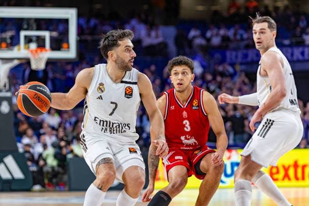 20th January 2026; Movistar Arena; Madrid, Spain; Turkish Airlines Euroleague Basketball; Spain, Real Madrid vs EA7 Emporio Armani Milan; Facundo Campazzo (Real Madrid) Euroleague Basketball Real Madrid vs Olimpia Milano 900 Cordon Press  900 CordonxPress LOF - Euroleague Basketball Real Madrid vs Olimpia Milano