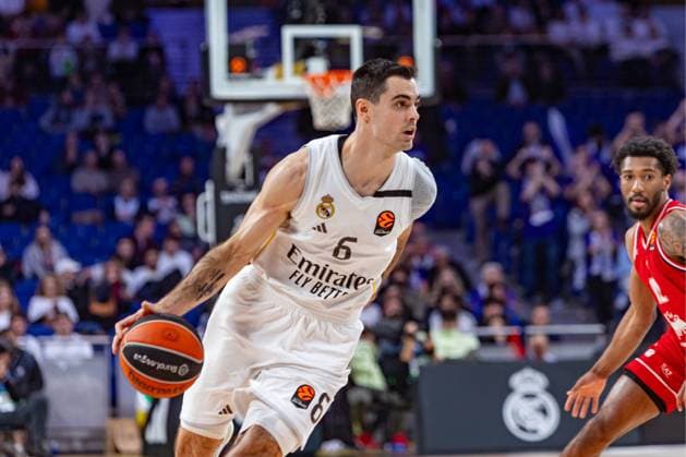 20th January 2026; Movistar Arena; Madrid, Spain; Turkish Airlines Euroleague Basketball; Spain, Real Madrid vs EA7 Emporio Armani Milan; Alberto Abalde (Real Madrid) Euroleague Basketball Real Madrid vs Olimpia Milano 900 Cordon Press  900 CordonxPress LOF - Euroleague Basketball Real Madrid vs Olimpia Milano