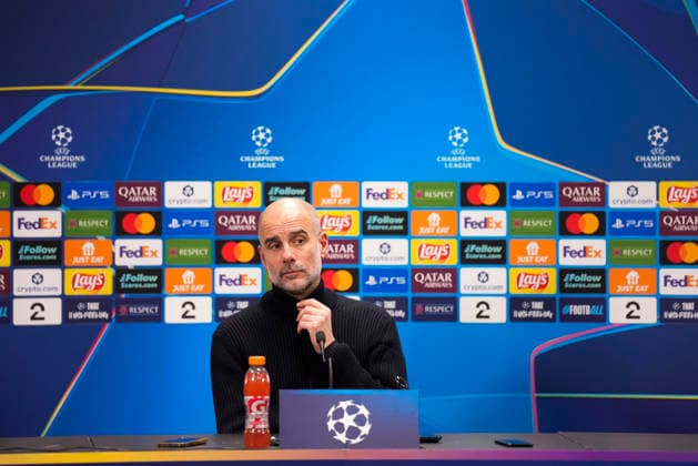Football, Champions League 2025 2026 Bodo Glimt Manchester City Bodo 20260120 Manchester City coach Pep Guardiola during the press conference after the Champions League football match between Bodo Glimt and Manchester City at Aspmyra Stadium Photo Fredrik Varfjell NTB Bodo Norway EDITORIAL USE ONLY RESTRICTED USE FOR BETTING COMPANIES  Copyright: xFredrikxVarfjellx xNTBx