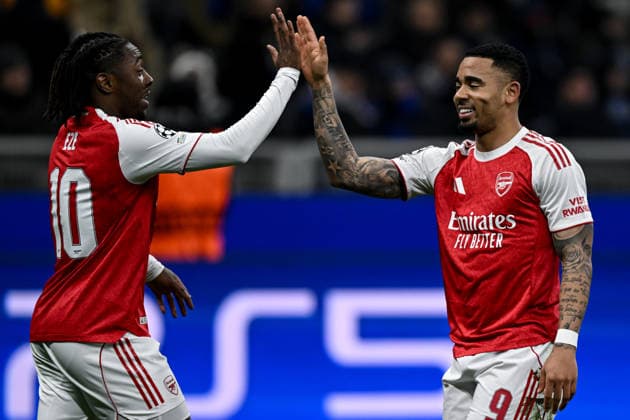Db Milano 22 10 2025 - Champions League Inter-Arsenal foto Daniele Buffa Image nella foto: esultanza gol Gabriel Jesus 