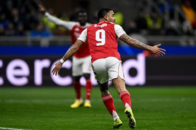 Db Milano 22 10 2025 - Champions League Inter-Arsenal foto Daniele Buffa Image nella foto: esultanza gol Gabriel Jesus 