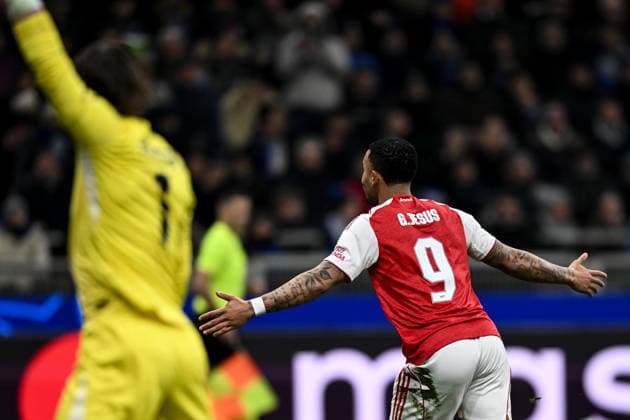 Db Milano 22 10 2025 - Champions League Inter-Arsenal foto Daniele Buffa Image nella foto: esultanza gol Gabriel Jesus 