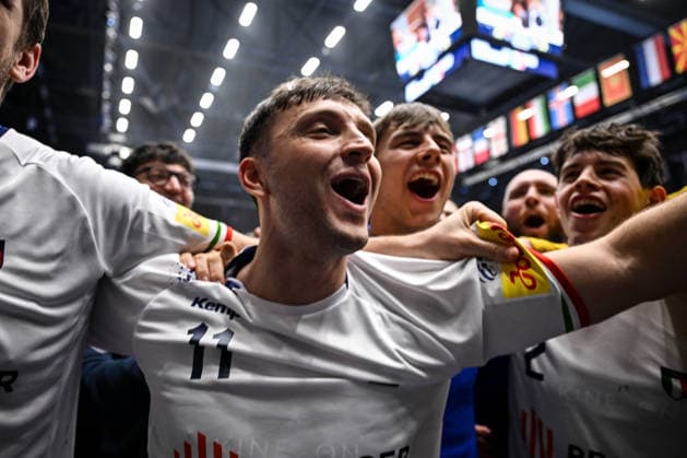 Nicolo D Antino of Italy during Men s EHF Euro 2026 - Poland vs Italy, Handball match in Kristianstad, Sweden, January 20 2026  Copyright: xLuigixCanu IPAxSportx xipa-agency.netx xx IPA_70339681 IPA_Agency_IPA70339681