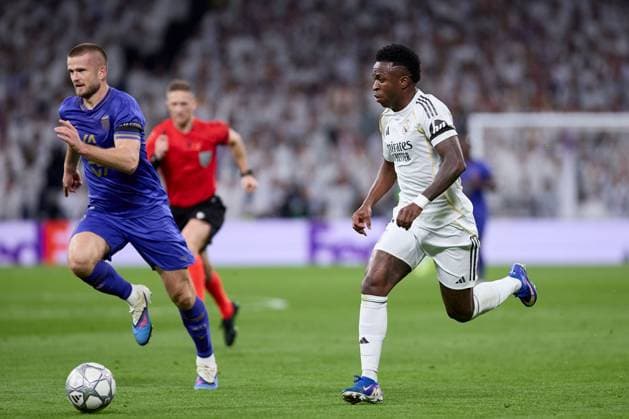 Vinicius Jr of Real Madrid CF Real Madrid v AS Monaco, UEFA Champions League, Group Stage, Football, Estadio Bernabeu, Madrid, Spain - 20 Jan 2026Madrid Estadio Bernabeu Spain EDITORIAL USE ONLY No use with unauthorised audio, video, data, fixture lists, club league logos or live services. Online in-match use limited to 120 images, no video emulation. No use in betting, games or single club league player publications. Copyright: xRubenxAlbarran Shutterstockx 16374322av