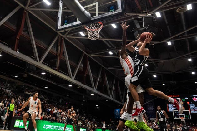 GER, BKT EuroCup, Season 2025 2026, Niners Chemnitz Cosea JL Bourg en Bresse 20 01 2026, Fair, Chemnitz, GER, BKT EuroCup, Season 2025 2026, Niners Chemnitz Cosea JL Bourg en Bresse Darius Mcghee Cosea JL Bourg en Bresse 0 Photo Alexander Trienitz Chemnitz Fair Saxony Germany