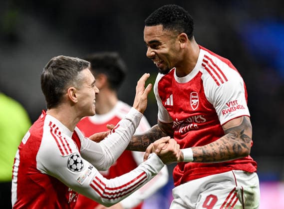 Db Milano 22 10 2025 - Champions League Inter-Arsenal foto Daniele Buffa Image nella foto: esultanza gol Gabriel Jesus 