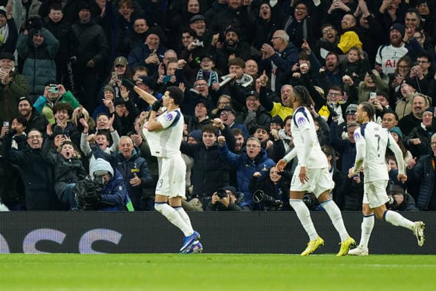 Tottenham Hotspur v Borussia Dortmund, UEFA Champions League Dominic Solanke of Tottenham Hotspur celebrating his goal to make it 2-0 during the Tottenham Hotspur v Borussia Dortmund UEFA Champions League match at the Tottenham Hotspur Stadium, London, England on 20 January 2026 Credit: Dylan Hepworth Every Second Media Editorial use only. All images are copyright Every Second Media Limited. No images may be reproduced without prior permission. Copyright: xIMAGO EveryxSecondxMediax ESM-1767-0037 DylanxHepworthx xEveryxSecondxMediax