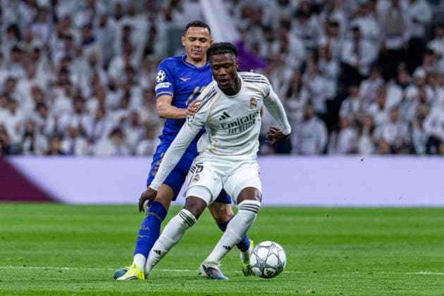 UEFA Champions League soccer match Real Madrid vs Monaco at Santiago Bernabeu stadium in Madrid, Spain. 20 January 2026 Camavinga 900 Cordon Press  900 CordonxPress LOF - Champions League Real Madrid vs Monaco