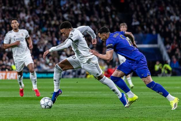 UEFA Champions League soccer match Real Madrid vs Monaco at Santiago Bernabeu stadium in Madrid, Spain. 20 January 2026 Kylian Mbappe 900 Cordon Press  900 CordonxPress LOF - Champions League Real Madrid vs Monaco