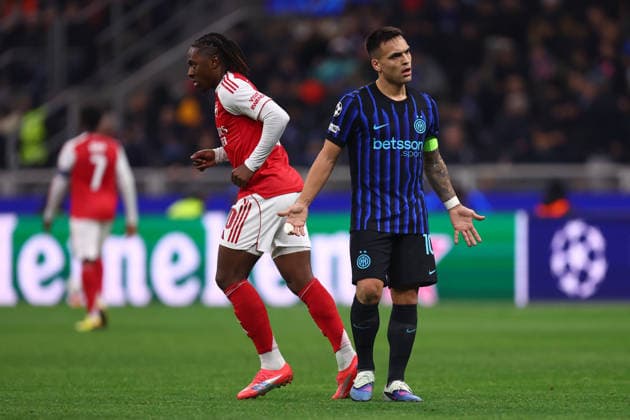 Lautaro Martinez (Fc Internazionale) looks dejected, UEFA Champions League 2025 26 League Phase MD7, FC Internazionale Milano v Arsenal Fc, Stadio Giuseppe Meazza (San Siro), January 20, 2026, Milan, Italy.