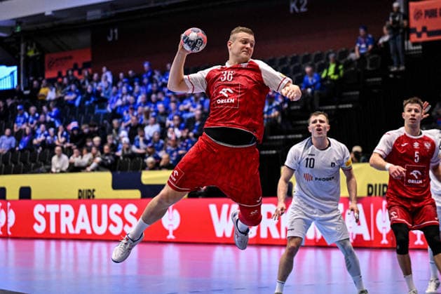 Handball, EM, Polen - Italien ALTRO - Pallamano - Men s EHF Euro 2026 - Poland vs Italy Dawid Dawydzik of Poland during Men s EHF Euro 2026 - Poland vs Italy, Handball match in Kristianstad, Sweden, January 20 2026 Kristianstad Sweden  Copyright: xIPAxSport ABACAx
