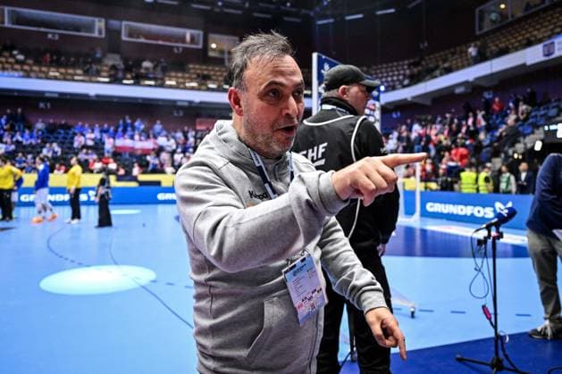 Handball, EM, Polen - Italien ALTRO - Pallamano - Men s EHF Euro 2026 - Poland vs Italy Robert Bob Hanning Head Coach of Italy during Men s EHF Euro 2026 - Poland vs Italy, Handball match in Kristianstad, Sweden, January 20 2026 Kristianstad Sweden  Copyright: xIPAxSport ABACAx