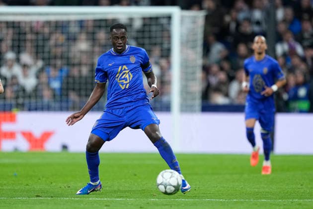 January 20, 2026, Madrid, Madrid, Spain: Jordan Teze of AS Monaco in action during UEFA Champions League 2025 26 League Phase MD7 football match played between Real Madrid and AS Monaco at Bernabeu stadium on January 20, 2026, in Madrid, Spain. Madrid Spain - ZUMAa181 20260120_zaa_a181_111 Copyright: xOscarxJ.xBarrosox