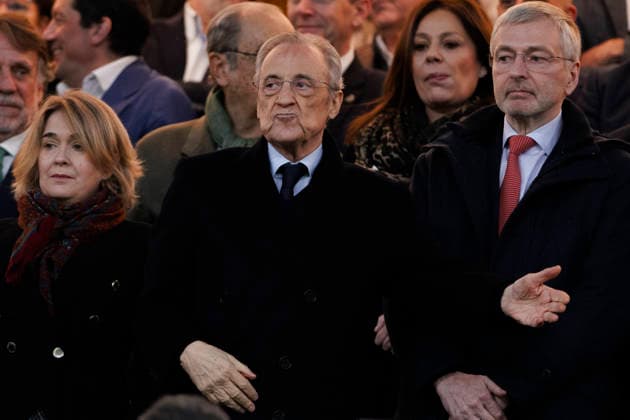 UEFA champions league - Real Madrid vs AS Monaco MADRID, SPAIN - January 20:President of Real Madrid Florentino Perez during the UEFA champions league 2025 26 match between Real Madrid and AS Monaco at Santiago Bernabeu Stadium. (Photo by Guille Martinez f22photo) Madrid Santiago Bernabeu Stadium Spain Copyright: xGuillermoxMartinezx
