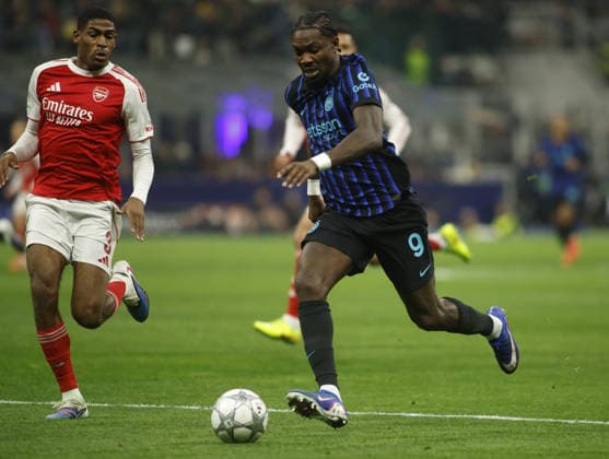 Marcus Thuram of FC Inter during the Uefa Champions League 2025 26 season football match between FC Inter and FC Arsenal on 20 January 2026 at â?? Giuseppe Meazza Stadium, San Siro, Milan, Italy. Photo Nderim KACELI  Copyright: xNderimxKaceli IPAxSportx xipa-agency.netx xx IPA_70342720 IPA_Agency_IPA70342720