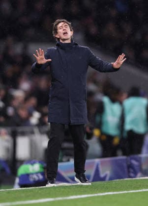 London, England, 20th January 2026. Thomas Frank coach of Tottenham during the Tottenham Hotspur vs Borussia Dortmund UEFA Champions League match at the Tottenham Hotspur Stadium, London. Picture credit should read: David Klein Sportimage EDITORIAL USE ONLY. No use with unauthorised audio, video, data, fixture lists, club league logos or live services. Online in-match use limited to 120 images, no video emulation. No use in betting, games or single club league player publications. SPI_079_DK_Spurs_Dortmund SPI-4464-0080