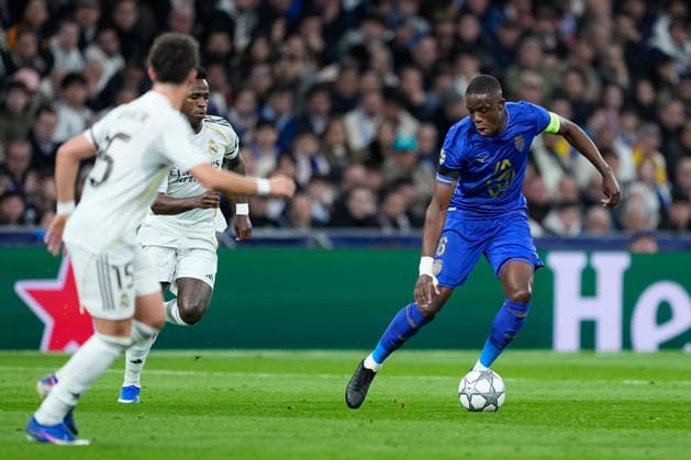 January 20, 2026, Madrid, Madrid, Spain: Denis Zakaria of AS Monaco in action during UEFA Champions League 2025 26 League Phase MD7 football match played between Real Madrid and AS Monaco at Bernabeu stadium on January 20, 2026, in Madrid, Spain. Madrid Spain - ZUMAa181 20260120_zaa_a181_128 Copyright: xOscarxJ.xBarrosox