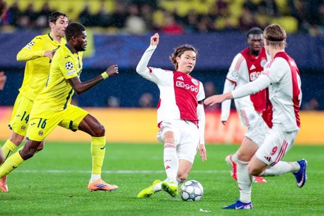 VILLARREAL , 20- 01-2026 , Estadio de la Ceramica, Season 2025 2026, UEFA Champions League match between Villarreal and Ajax. Picture shows Ajax player Ko Itakura Villarreal - Ajax  x200956988x Copyright: