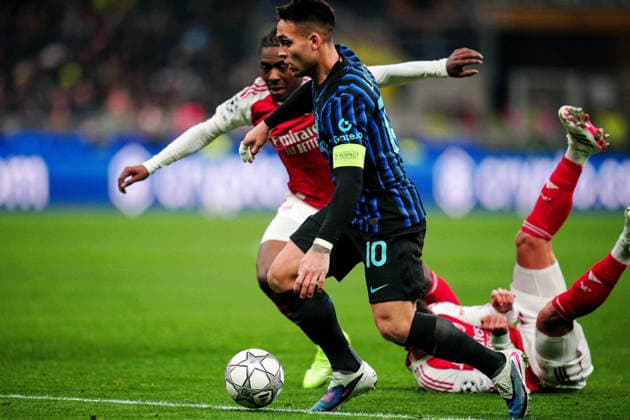 Inter Milan™s Lautaro Martinez during the Uefa Champions League soccer match between Inter and Arsenal at the San Siro Stadium in Milan , north Italy - Tuesday , January 20, 2026. - Soccer .  Copyright: xMarcoxAlpozzi LaPressex
