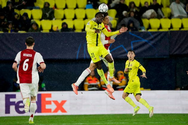 Villarreal CF v AFC Ajax - UEFA Champions League 2025 26 League Phase MD7 Tanitoluwa Oluwatimilehin Oluwaseyi of Villarreal plays during the UEFA Champions League match between Villarreal CF and AFC Ajax at La Ceramica Stadium in Villarreal, Spain, on January 20, 2025. Villarreal Spain  Copyright: xJosexMiguelxFernandezx originalFilename:fernandezdevelascosanz-villarre260120_npeD6.jpg
