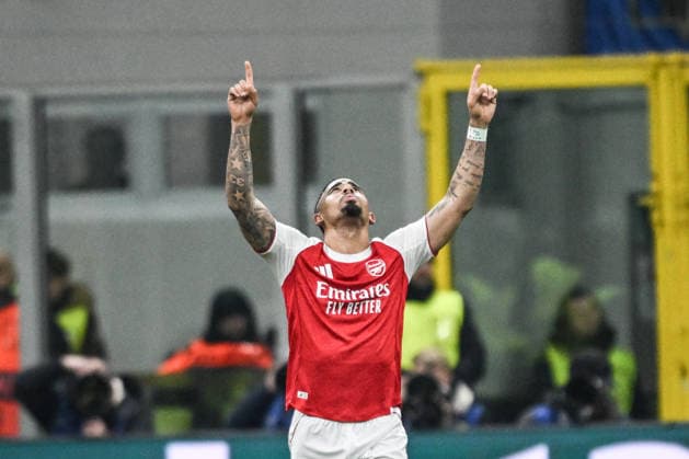 FC Internazionale Milano v Arsenal FC - UEFA Champions League 2025 26 League Phase MD7 Gabriel Jesus of Arsenal FC celebrates after a second goal during the UEFA Champions League stage match Phase MD7 between Inter FC Internazionale and Arsenal FC, in Milan, Italy, on January 20, 2026, at Giuseppe Meazza San Siro stadium Milano Italy  Copyright: xTizianoxBallabiox originalFilename:ballabio-interfci260120_npvYM.jpg