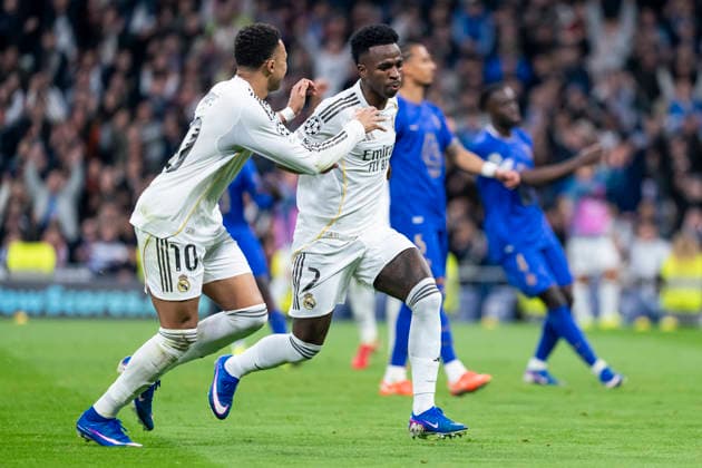 REAL MADRID CF v AS MONACO. CHAMPIONS LEAGUE 2025 2026. ROUND 7. Real Madrid CF s Vinicius Junior celebrates goal during Champions League 2025 2026 Round 7 match. January 20,2026. (ALTERPHOTOS Tomas Garrido) MadridSpain  Copyright: xTomasxGarridox