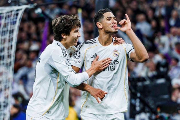 Real Madrid CF vs AS Monaco FC - UEFA Champions League - 20 01 2026 Jude Bellingham of Real Madrid CF celebrates his goal during the UEFA Champions League match between Real Madrid CF and AS Monaco FC at Santiago Bernabeu Stadium on January 20, 2026 in Madrid, Spain. Madrid Spain Copyright: xMarinaxFrutos PGSxPhotoxAgencyx