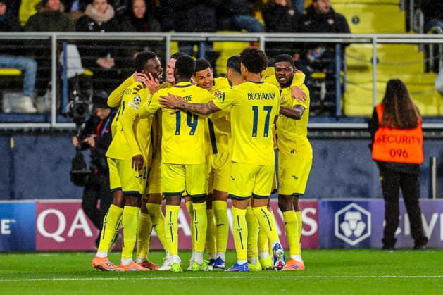 January 20, 2026, Villarreal, Castellon, SPAIN: Tani Oluwaseyi of Villarreal CF celebrates a goal with teammates during the UEFA Champion League, football match played between Villarreal CF and Ajax at the Ceramica Stadium on January 20, 2025, in Valencia, Spain. Villarreal SPAIN - ZUMAa181 20260120_zaa_a181_213 Copyright: xIvanxTerronx