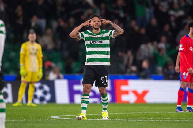 Sporting Clube de Portugal v Paris Saint-Germain - UEFA Champions League 2025 26 League Phase MD7 Luis Suarez of Sporting CP celebrates his second goal during the UEFA Champions League 2025 26 League Phase MD7 match between Sporting CP and Paris SG at Jose Alvalade Stadium in Lisbon, Portugal, on January 20, 2026. Lisbon Lisbon Portugal  Copyright: xMiguelxLemosx originalFilename:lemos-sporting260120_np3aj.jpg