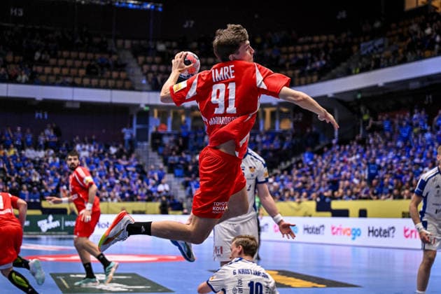 ALTRO - Pallamano - Men s EHF Euro 2026 - Hungary vs Iceland Bence Imre of Hungary during Men s EHF Euro 2026 - Hungary vs Iceland, Handball match in Kristianstad, Sweden, January 20 2026 Kristianstad Sweden  Copyright: xIPAxSport ABACAx