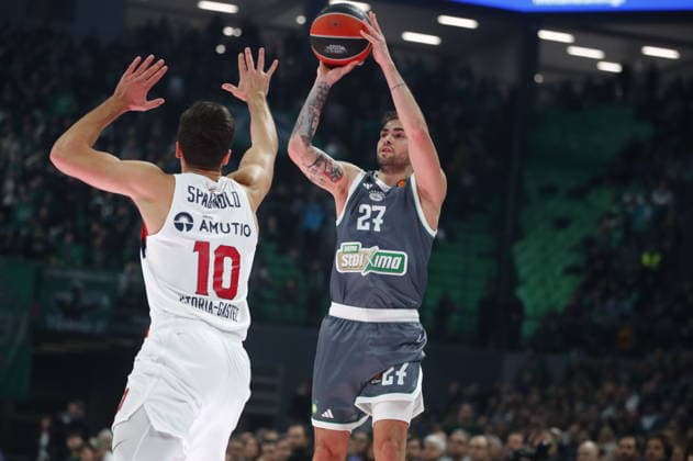 EuroLeague Basketball, Panathinaikos AKTOR Athens vs Baskonia Vitoria-Gasteiz -Vassilis Toliopoulos, 27 of Panathinaikos AKTOR Athens in action during the Euroleague regular season basketball match between Panathinaikos AKTOR Athens and Baskonia Vitoria-Gasteiz at Telekom Center Athens on January 20, 2026 in Athens, Greece. ATHENS Greece Copyright: xOnexInchxProductionsx 6819234