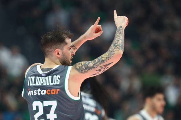 EuroLeague Basketball, Panathinaikos AKTOR Athens vs Baskonia Vitoria-Gasteiz -Vassilis Toliopoulos, 27 of Panathinaikos AKTOR Athens in action during the Euroleague regular season basketball match between Panathinaikos AKTOR Athens and Baskonia Vitoria-Gasteiz at Telekom Center Athens on January 20, 2026 in Athens, Greece. ATHENS Greece Copyright: xOnexInchxProductionsx 6819249