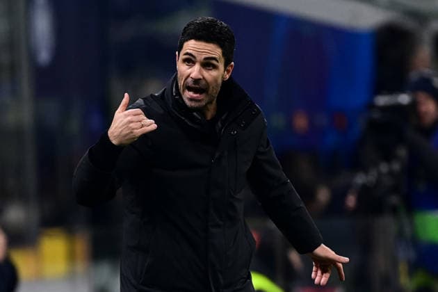 Inter Milan v Arsenal - UEFA Champions League MILAN, ITALY - JANUARY 20: Mikel Arteta, head coach of Arsenal reacts during the UEFA Champions league football match Inter Milan vs Arsenal at the San Siro Stadium in Milan, Italy on January 20, 2026 Piero Cruciatti Anadolu Milan Italy. Editorial use only. Please get in touch for any other usage.  Copyright: x2026xAnadoluxPieroxCruciattix