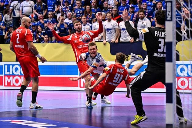 ALTRO - Pallamano - Men s EHF Euro 2026 - Hungary vs Iceland Gisli Kristjansson of Iceland during Men s EHF Euro 2026 - Hungary vs Iceland, Handball match in Kristianstad, Sweden, January 20 2026 Kristianstad Sweden  Copyright: xIPAxSport ABACAx