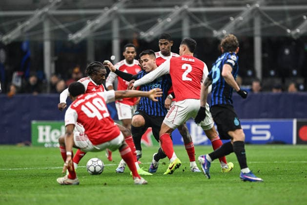 CALCIO - UEFA Champions League - Inter - FC Internazionale vs Arsenal FC Lautaro Martinez of FC Inter in action during the UEFA Champions League stage match Phase MD7 between Inter FC Internazionale and Live Arsenal FC, on 20 of January 2026, at Giuseppe Meazza San Siro Siro stadium in Milan, Italy Milan Italy  Copyright: xIPAxSport ABACAx