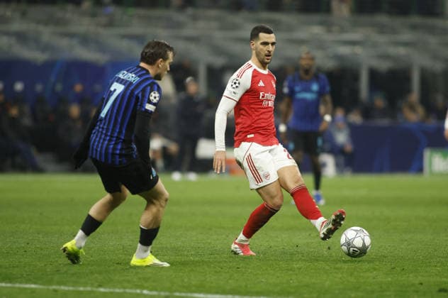 CALCIO - UEFA Champions League - Inter - FC Internazionale vs Arsenal FC Mikel Merino of FC Arsenal during the Uefa Champions League 2025 26 season football match between FC Inter and FC Arsenal on 20 January 2026 at â?? Giuseppe Meazza Stadium, San Siro, Milan, Italy. Photo Nderim KACELI Milan Italy  Copyright: xIPAxSport ABACAx