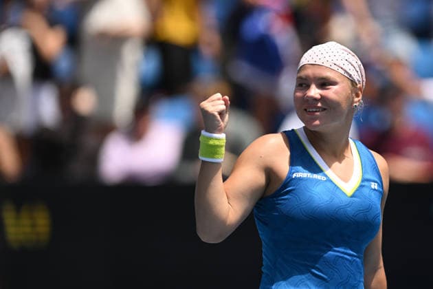 TENNIS AUSTRALIAN OPEN, Diana Shnaider of Russia celebrates her win over Talia Gibson of Australia on day 4 during the 2026 Australian Open tennis tournament at Melbourne Park in Melbourne, Wednesday, January 21, 2026. ( NO ARCHIVING MELBOURNE VICTORIA AUSTRALIA  Copyright: xLUKASxCOCHx 20260121152040583769