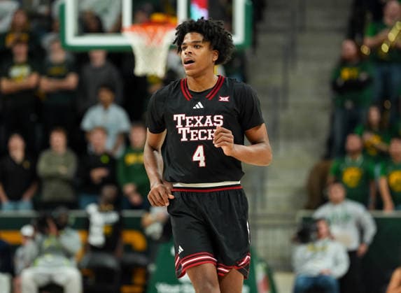 January 20, 2026, Waco, Texas, USA: Texas Tech guard CHRISTIAN ANDERSON (4) during a college basketball game between the Baylor Bears and the Texas Tech Red Raiders on January 20, 2026 in Waco, Texas. Texas Tech won, 92-73. Waco USA - ZUMAc201 20260120_zap_c201_073 Copyright: xScottxColemanx