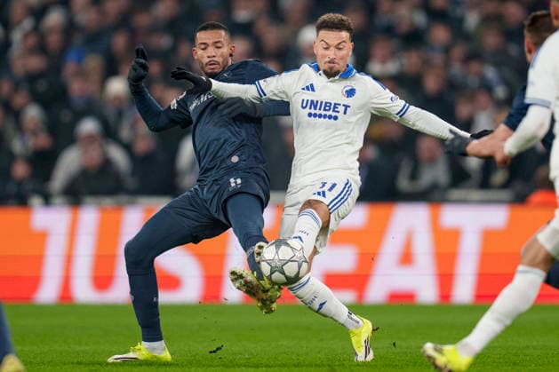 DENMARK Champions League FC Copenhagen S S C Napoli FCK s Jordan Larsson and SSC Napoli s Juan Jesus during the Champions League match between FC Copenhagen and S S C Napoli at Parken in Copenhagen on Tuesday, January 20, 2026 Photo Liselotte Sabroe Ritzau Scanpix , Copenhagen Denmark  Copyright: Ritzau Scanpix LiselottexSabroex spdk20260120-234406-L imago is entitled to issue a simple usage license at the time of provision. Personality and trademark rights as well as copyright laws regarding art-works shown must be observed. Commercial use at your own risk., Copenhagen Denmark