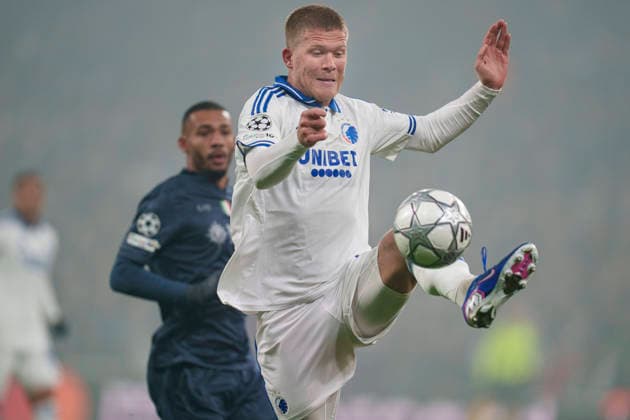 DENMARK Champions League FC Copenhagen S S C Napoli FCKs Andreas Cornelius during the Champions League match between FC Copenhagen and S S C C Napoli at Parken in Copenhagen on Tuesday, January 20, 2026 Photo Liselotte Sabroe Ritzau Scanpix , Copenhagen Denmark  Copyright: Ritzau Scanpix LiselottexSabroex spdk20260121-000339-L imago is entitled to issue a simple usage license at the time of provision. Personality and trademark rights as well as copyright laws regarding art-works shown must be observed. Commercial use at your own risk., Copenhagen Denmark