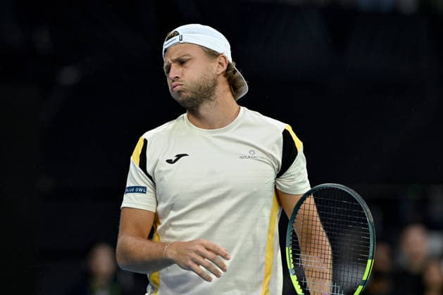 TENNIS AUSTRALIAN OPEN, Alexandre Muller of France in action during the Men™s 2nd round match against Alexander Zverev of Germany on day 4 of the 2026 Australian Open tennis tournament at Melbourne Park in Melbourne, Wednesday, January 21, 2026. ( NO ARCHIVING MELBOURNE VICTORIA AUSTRALIA  Copyright: xJAMESxROSSx 20260121135914011619