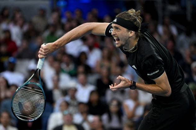 TENNIS AUSTRALIAN OPEN, Alexander Zverev of Germany in action during the Men™s 2nd round match against Alexandre Muller of France on day 4 of the 2026 Australian Open tennis tournament at Melbourne Park in Melbourne, Wednesday, January 21, 2026. ( NO ARCHIVING MELBOURNE VICTORIA AUSTRALIA  Copyright: xJAMESxROSSx 20260121195431718488