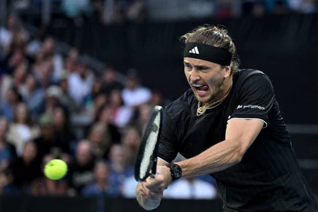 TENNIS AUSTRALIAN OPEN, Alexander Zverev of Germany in action during the Men™s 2nd round match against Alexandre Muller of France on day 4 of the 2026 Australian Open tennis tournament at Melbourne Park in Melbourne, Wednesday, January 21, 2026. ( NO ARCHIVING MELBOURNE VICTORIA AUSTRALIA  Copyright: xJAMESxROSSx 20260121148683469625