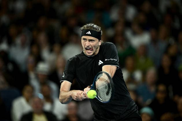 TENNIS AUSTRALIAN OPEN, Alexander Zverev of Germany in action during the Men™s 2nd round match against Alexandre Muller of France on day 4 of the 2026 Australian Open tennis tournament at Melbourne Park in Melbourne, Wednesday, January 21, 2026. ( NO ARCHIVING MELBOURNE VICTORIA AUSTRALIA  Copyright: xJOELxCARRETTx 20260121197480074030
