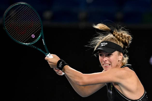 TENNIS AUSTRALIAN OPEN, Magdalena Frech of Poland during the Women™s 2nd round match against Jasmine Paolini of Italy on day 4 of the 2026 Australian Open tennis tournament at Melbourne Park in Melbourne, Wednesday, January 21, 2026. ( NO ARCHIVING MELBOURNE VICTORIA AUSTRALIA  Copyright: xLUKASxCOCHx 20260121172477391488