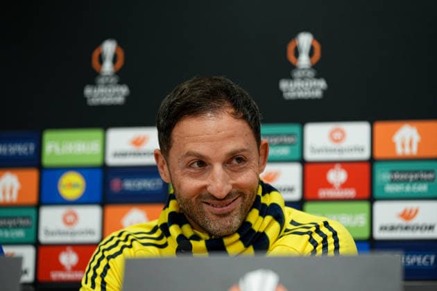 Ahead of Fenerbahce v Aston Villa - UEFA Europa League ISTANBUL, TURKIYE - JANUARY 21: Head Coach of Fenerbahce Demonico Tedesco makes a speech during the press conference, PK, Pressekonferenz ahead of the UEFA Europa League match between Fenerbahce and Aston Villa at Samandira Can Bartu Facilities in Istanbul, Turkiye on January 21, 2026. Adem Kutucu Anadolu Istanbul Turkey. Editorial use only. Please get in touch for any other usage.  Copyright: x2026xAnadoluxAdemxKutucux